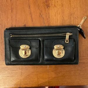 Marc Jacobs leather clutch/oversized wallet